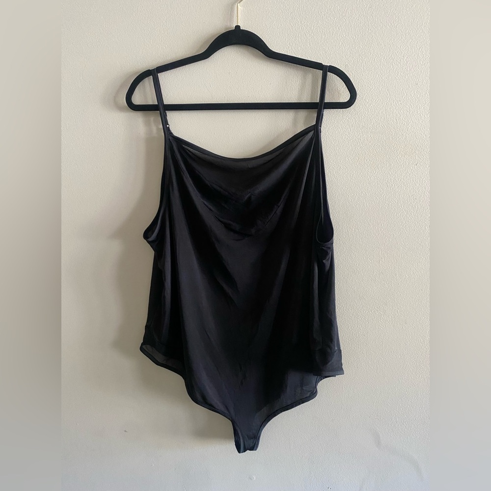 Belle Tweed Black Bodysuit Size 3X